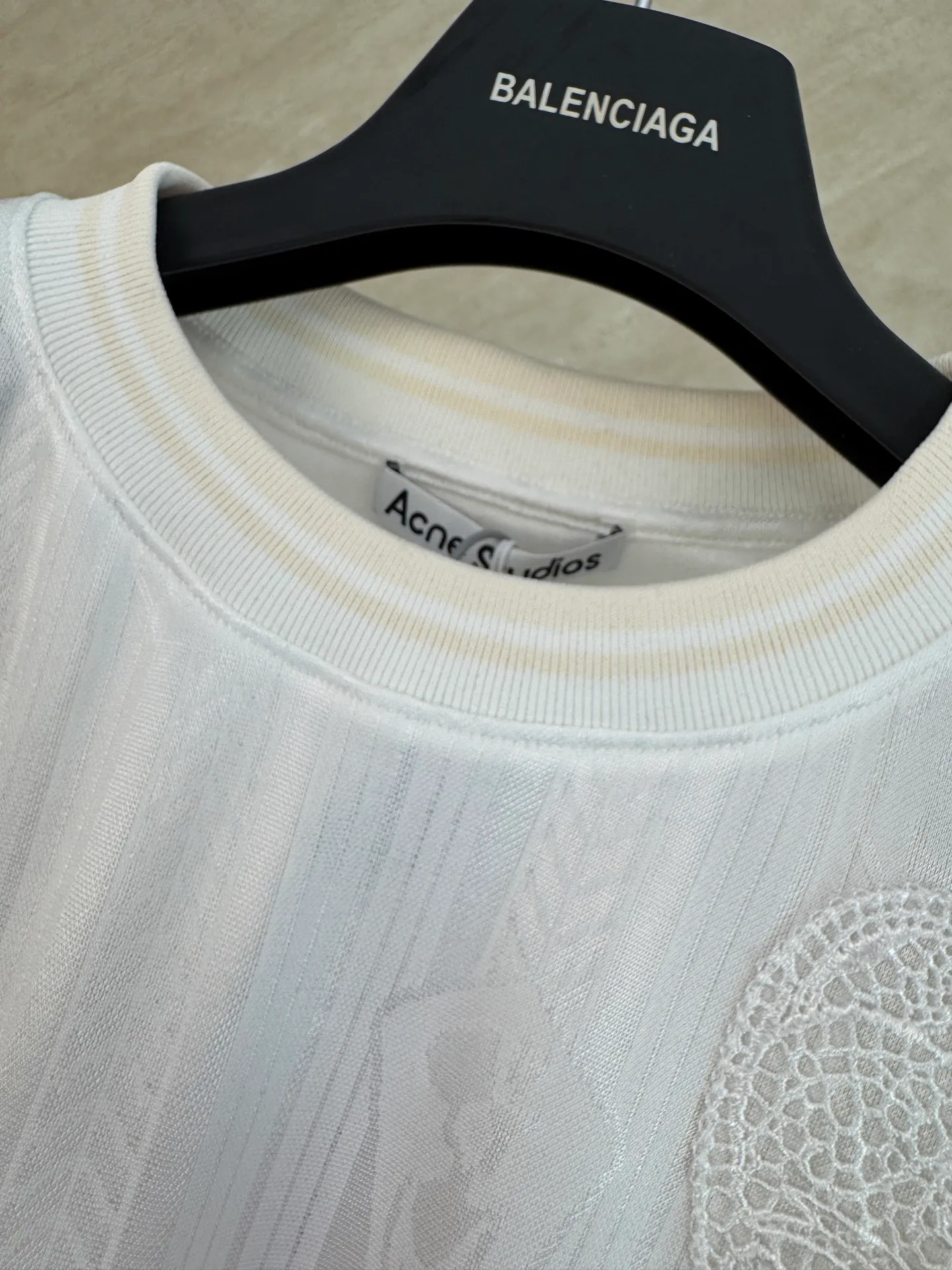 Acne Studios 26SS football jersey technical jacquard fabric logo long sleeve size s m l xl